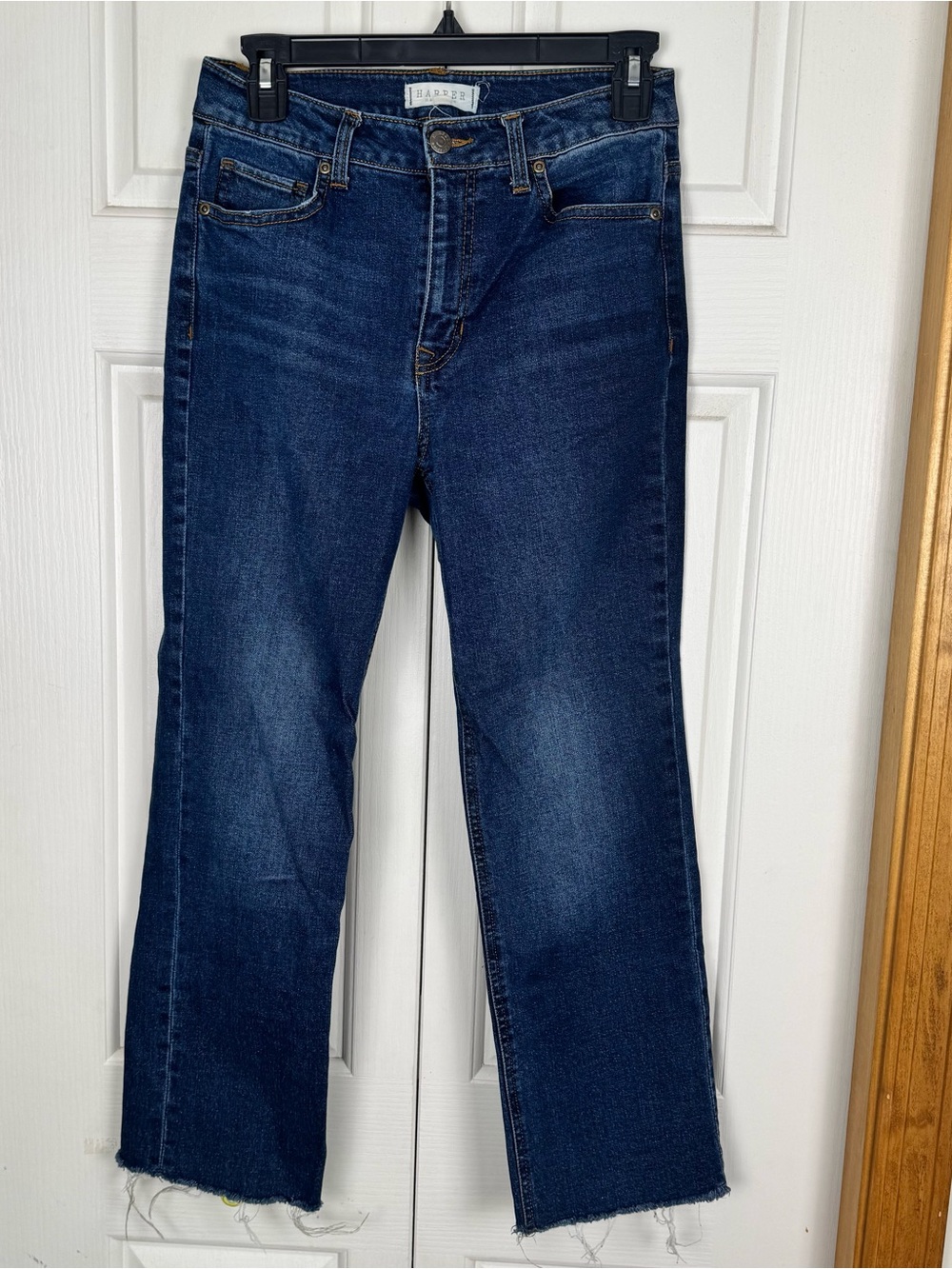 Harper Dark Blue Straight-Leg Women's Jeans
